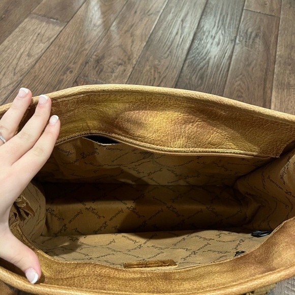 American Darling Briefcase Tote Saddle Blanket Leather Purse - Picture 8 of 11